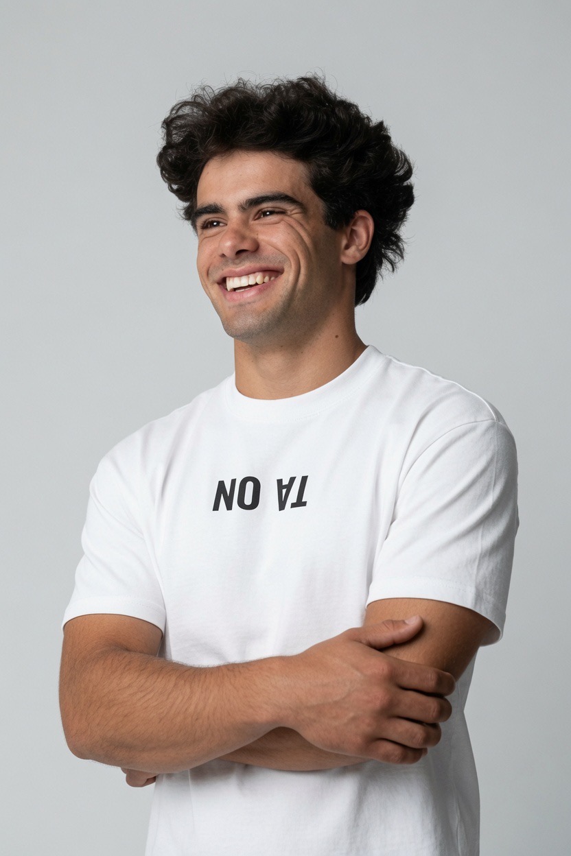 Camiseta TA ON Branca Oversized